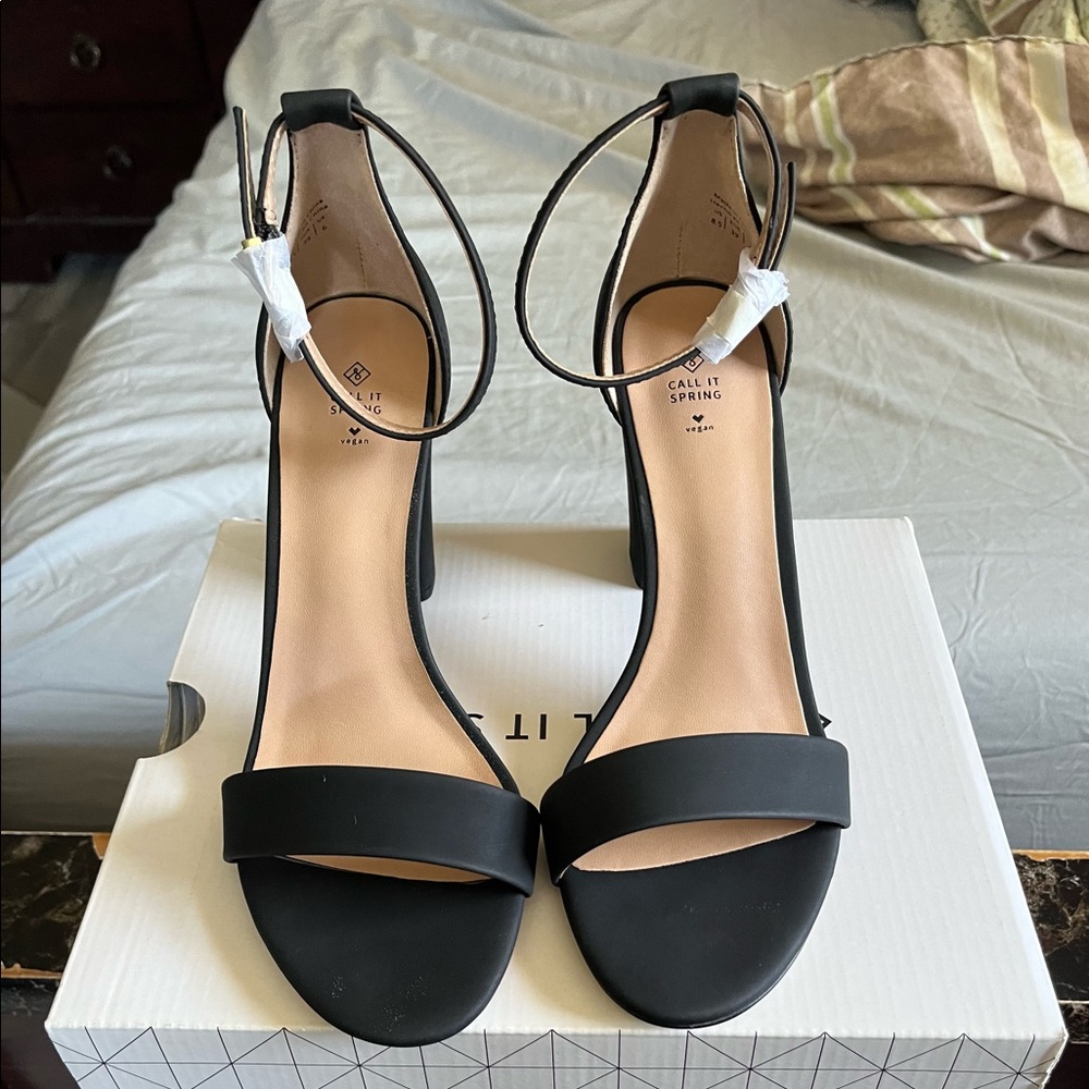 Call It Spring Black Heels Style “Tayvia”